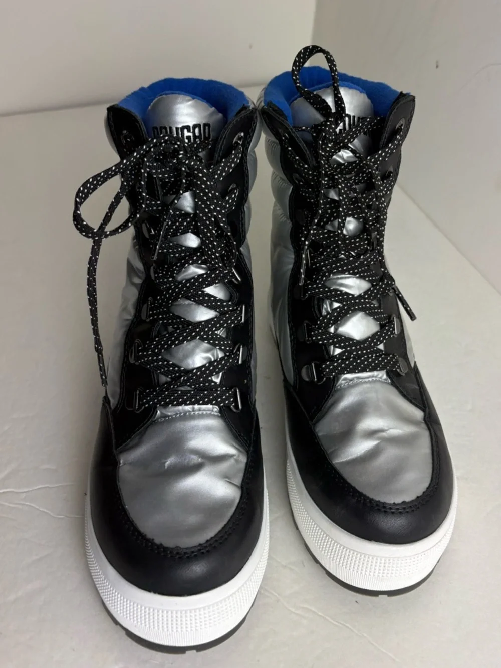 Cougar Womens Wahoo Winter Boot Size 6 Silver Nylon Waterproof